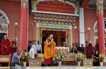 Your Majesty the Dalai Lama at
Dharamsala